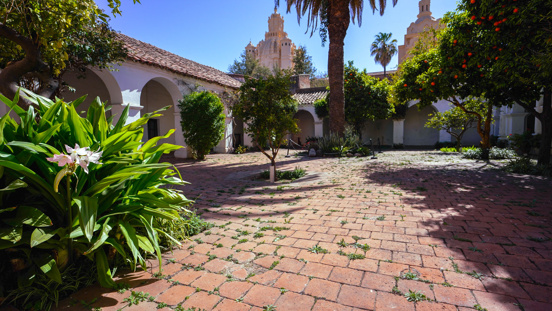 El patio del museo de Arte Religioso Juan de Tejeda